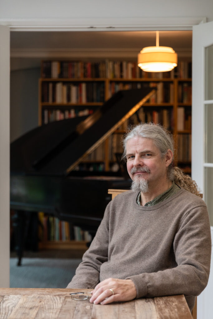 Nye Parry's home studio. Photograph by Jayne Lloyd.